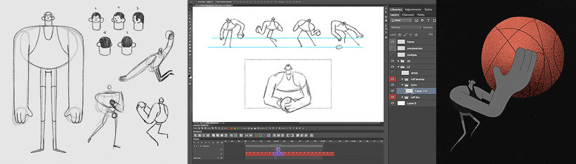 Online Course - 2D Animation with Photoshop: Draw, Camera, Action!  (Numecaniq) | Domestika