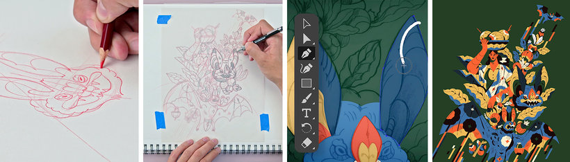 Online Course - Professional Illustration Techniques: From Sketches to