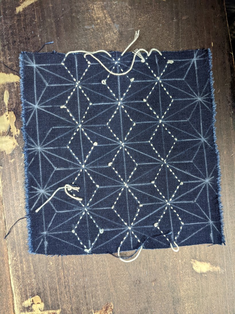 Sashiko Embroidery Workshop – Assembly: gather + create