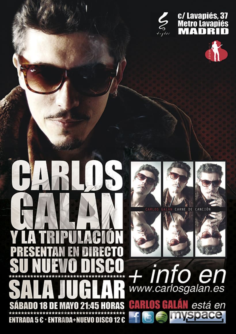Promoción nuevo disco Carlos Galán